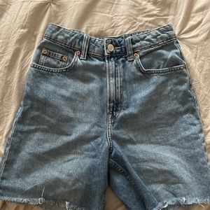 Vintage denim mom shorts